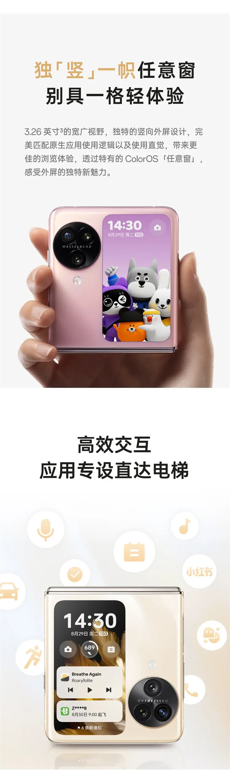 OPPO Find N3 Flip 全网通5G版镜中之夜12GB+256GB OPPO Find N3 Flip